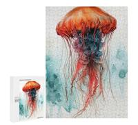 para Adultos 500 PCS Rompecabezas Medusa Animal Art Rompecabezas para Adultos Juego Familiar Corte De Precisión Cumpleaños Y Navidad 500 PCS