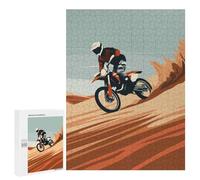 para Adultos 500 PCS Rompecabezas Motocross Dirtbike Desert Rompecabezas para Adultos Juego Familiar Corte De Precisión Cumpleaños Y Navidad 500 PCS