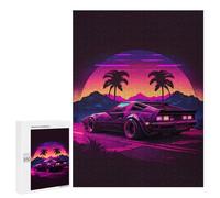 para Adultos 500 PCS Rompecabezas Neon Desert Drive Rompecabezas para Adolescentes Juego Práctico Decoración del Hogar Juego Desafiante Regalos 500 PCS