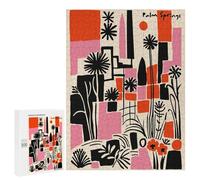 para Adultos 500 PCS Rompecabezas Palm Springs Abstract Landscape Art Rompecabezas para Adultos Juego Familiar Corte De Precisión Actividades Divertidas En Casa 500 PCS