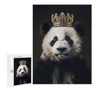 para Adultos 500 PCS Rompecabezas Panda Animal Cute King Rompecabezas para Adolescentes Juego Práctico Decoración del Hogar Juego Desafiante Regalos 500 PCS