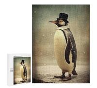 para Adultos 500 PCS Rompecabezas Penguin Retro Rompecabezas para Adolescentes Juego Práctico Decoración del Hogar Juego Desafiante Regalos 500 PCS