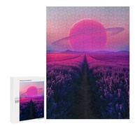 para Adultos 500 PCS Rompecabezas Purple Fields of Eternity Rompecabezas para Adultos Juego Familiar Corte De Precisión Cumpleaños Y Navidad 500 PCS