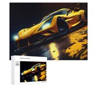 para Adultos 500 PCS Rompecabezas Rainy Night Racing Car Rompecabezas para Adultos Juguetes Antiestrés Aliviador del Estrés Juego Desafiante Regalos 500 PCS