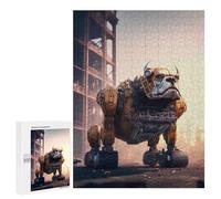 para Adultos 500 PCS Rompecabezas Robotic Bulldog in Industrial Setting Rompecabezas para Adultos Juego Familiar Corte De Precisión Cumpleaños Y Navidad 500 PCS