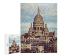 para Adultos 500 PCS Rompecabezas Sacré-Cœur Basilica, Paris Rompecabezas para Adultos Juego Familiar Corte De Precisión Cumpleaños Y Navidad 500 PCS