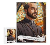para Adultos 500 PCS Rompecabezas Saint Ignatius of Loyola Rompecabezas para Adultos Juegos Relajantes para La Diversión Familiar Juego Desafiante Regalos 500 PCS