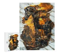 para Adultos 500 PCS Rompecabezas Spirit of The Savanna Rompecabezas para Adultos Juegos Relajantes para La Diversión Familiar Juego Desafiante Regalos 500 PCS