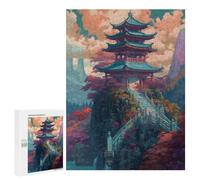 para Adultos 500 PCS Rompecabezas Spiritual Castle Rompecabezas para Adultos Juegos Relajantes para La Diversión Familiar Juego Desafiante Regalos 500 PCS