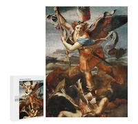 para Adultos 500 PCS Rompecabezas St Michael Vanquish Satan Rompecabezas para Adultos Juego Familiar Corte De Precisión Cumpleaños Y Navidad 500 PCS