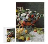 para Adultos 500 PCS Rompecabezas Still Life with Flowers and Fruit Rompecabezas para Adolescentes Juego Práctico Decoración del Hogar Juego Desafiante Regalos 500 PCS