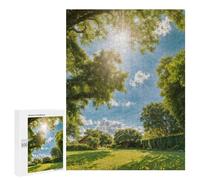 para Adultos 500 PCS Rompecabezas Sunlight Through The Trees Rompecabezas para Adultos Juego Familiar Corte De Precisión Cumpleaños Y Navidad 500 PCS