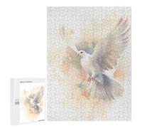 para Adultos 500 PCS Rompecabezas The Holy Spirit - Minimalist Watercolor Painting Rompecabezas para Adultos Juego Familiar Corte De Precisión Cumpleaños Y Navidad 500 PCS