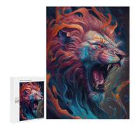 para Adultos 500 PCS Rompecabezas The Roaring Lion Rompecabezas para Adolescentes Juego Práctico Decoración del Hogar Juego Desafiante Regalos 500 PCS
