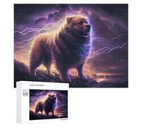 para Adultos 500 PCS Rompecabezas Thundering Canine Majesty -3 Rompecabezas para Adultos Juguetes Antiestrés Difícil Difícil Actividades Divertidas En Casa 500 PCS
