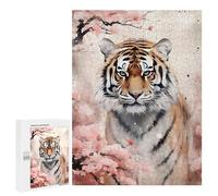 para Adultos 500 PCS Rompecabezas Tiger Poster, Picture, Metal Print, Paint by Michael I. Organ Rompecabezas para Adultos Juegos Relajantes para La Diversión Familiar Juego Desafiante Regalos 500 PCS
