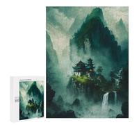 para Adultos 500 PCS Rompecabezas Villa On The Mountain Rompecabezas para Adolescentes Juego Práctico Decoración del Hogar Juego Desafiante Regalos 500 PCS