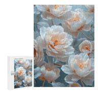 para Adultos 500 PCS Rompecabezas Vintage Peony Flowers Rompecabezas para Adultos Juego Familiar Corte De Precisión Cumpleaños Y Navidad 500 PCS