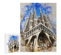 para Adultos 500 PCS Rompecabezas Watercolor Sagrada Familia Rompecabezas para Adolescentes Juego Práctico Decoración del Hogar Juego Desafiante Regalos 500 PCS