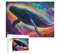 para Adultos 500 PCS Rompecabezas Whale in Cosmic Dreamscape Rompecabezas para Adultos Juguetes Antiestrés Aliviador del Estrés Juego Desafiante Regalos 500 PCS
