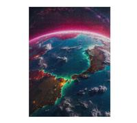 para Adultos 52x38cm/1000pcs Rompecabezas Beautiful Earth from Space Rompecabezas para Adultos Juguete Decoración De Pared Decoración Juego Desafiante Regalos 52x38cm/1000pcs