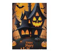 para Adultos 52x38cm/1000pcs Rompecabezas Halloween Haunted House Decor Rompecabezas Juego De Ingenio Desafío Difícil Cumpleaños 52x38cm/1000pcs