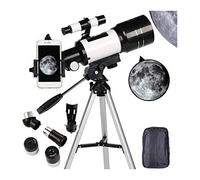 para Adultos, 70 mm para Principiantes y niños, Refractor para Ver la Luna, observar Las Estrellas, Actividades al Aire Libre, trípode y Soporte para teléfono Inteligente.