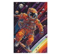 para Adultos 75x50cm/1000pcs Rompecabezas Astronaut Snowboarding in Space Rompecabezas para Adultos Juego De Ingenio Patrón De Ensamblaje 75x50cm/1000pcs