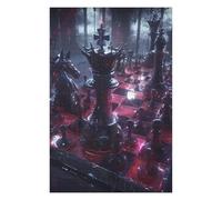 para Adultos 75x50cm/1000pcs Rompecabezas Dark Chessboard Rompecabezas para Adolescentes Juego De Ingenio Análisis Y Lógica Juego Desafiante Regalos 75x50cm/1000pcs