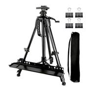 Para adultos - Altura ajustable para pinturas y letreros | Soporte de lienzo plegable con bandeja de color para, adolescentes, mesa, suelo y exterior