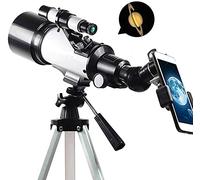 para Adultos, Apertura de 70 mm, Recorrido de 400 mm, para Principiantes en astronomía, con trípode y Bolsa de Transporte