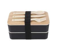 para adultos, de almacenamiento hermética de dos capas, apilable, recipiente de almacenamiento para comidas con tapa, para mujeres, estudiantes, escuela, trabajo, viajes, pícnic