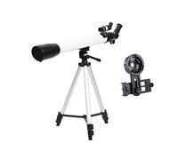 para Adultos, Principiantes y niños, Refractor astronómico Compacto de 60 mm de Apertura y 700 mm AZ con Adaptador para teléfono Inteligente y trípode, Lente prismática BAK4 para astronomía, obse
