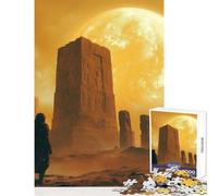 para Adultos Rompecabezas de 1000 Piezas un Astronauta Solitario Que descubre un Antiguo y mágico Stonehenge en un Misterioso Juguete de Pla decoración de Pared Obra de Arte Regalo Juego práctico
