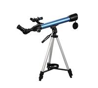 para Adultos y niños, Refractor astronómico de 50 mm de Apertura y 600 mm de rotación Completa, Ocular para astronomía con Adaptador para teléfono Inteligente, trípode y brújula.