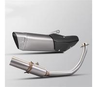 Para ADV350 Para Forza350 2018-2024 Silenciador Escape | Silenciador Escape Tubo Cabezales Colector Completo Motocicleta(Silver D)