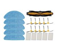Para Aeno ARC0002S ARC0003S Robot Cleaner Kit de piezas de repuesto con cepillo principal cepillos laterales Filtros trapeador Paños compatibles con RC2S RC3S Modelos (B)