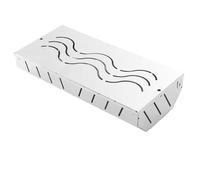 para ahumar de acero inoxidable, accesorio de parrilla de carbón con tapa, soporte de carbón para parrilla al aire libre, funciona con virutas de madera, añade sabor a barbacoa ahumada para