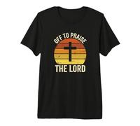 para alabar al Señor, Cruz de fe Cristiana Retro Camiseta Premium