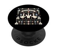 para alabar al Señor Gansos Diseño Cristiano PopSockets PopGrip Adhesivo