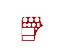 Para Alfa Para Romeo 159 2004-2011 Pegatina Decorativa Interior Coche Fibra Carbono Panel Cubierta Consola Centra(RED)