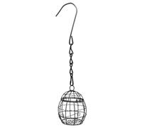 para alimentos grasos para bolas de alimentos grasos, para | Con gancho y soporte de grasa a prueba de ardillas para jardín, terraza, balcón y alféizar de ventana para