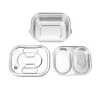 para alimentos, portátil a prueba de fugas, calentada, de acero inoxidable, recipientes para refrigerios, contenedor de almacenamiento de alimentos, caja para refrigerios, caja (Largo 6,6x6,6 pies)