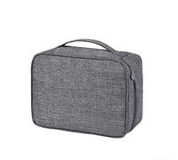 para almacenamiento Cables USB 24.5x18x10cm para almacenamiento(Gray) | Tejido Oxford y poliéster, desgaste, , protección diaria, acabado elegante negro o gris