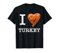 para Amantes de la Carne: I Love Turkey Legs - Texto Blanco Camiseta