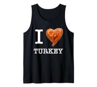para Amantes de la Carne: I Love Turkey Legs - Texto Blanco Camiseta sin Mangas