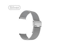 (Para Amazfit GTR 47MM-malla plateada)Correa de acero inoxidable para Xiaomi Mi Watch Color Band Metal