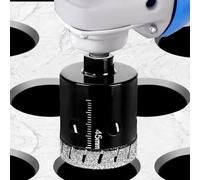 Para amoladora angular M10 broca seca de 2090 mm abridor de agujeros para mármol, vidrio, porcelana azulejos perforación con múltiples agujeros de refrigeración y resistencia al desgaste (80 mm)