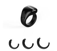 Para anillo Zikr con carga magnética, cuerpo impermeable y contador digital que soporta hasta 99999 cuentas (negro)