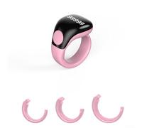 Para anillo Zikr con carga magnética, cuerpo impermeable y contador digital que soporta hasta 99999 cuentas (rosa)